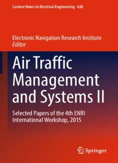Air Traffic Management And Systems 2