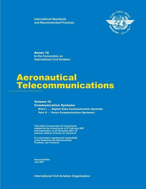 Annex 10 /Aeronautical Telecommunications/ Volume 3