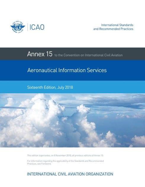 Annex 15 /Aeronautical Information Services/