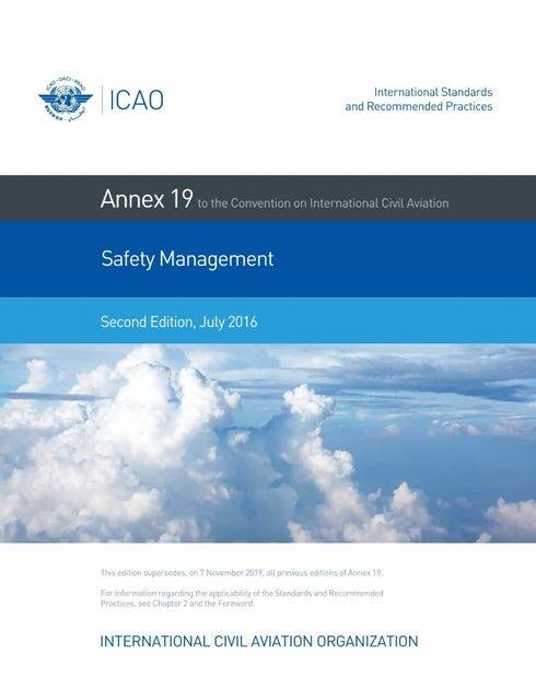 Annex 19 /Safety management/