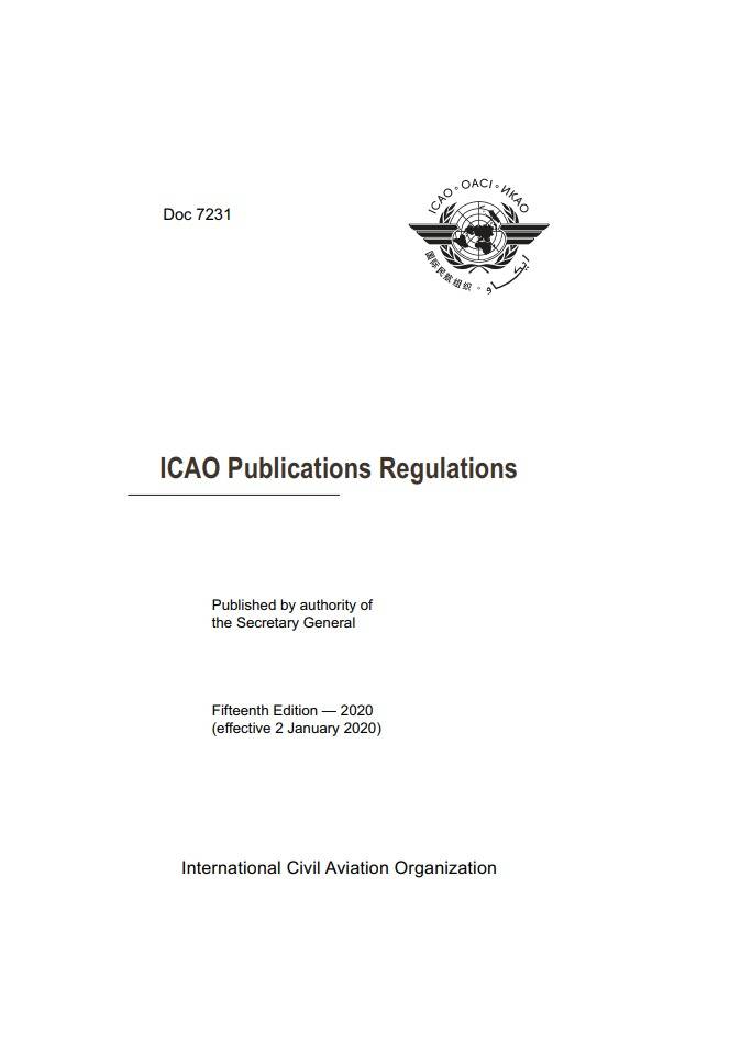 Doc 7231 ICAO Publications Regulations