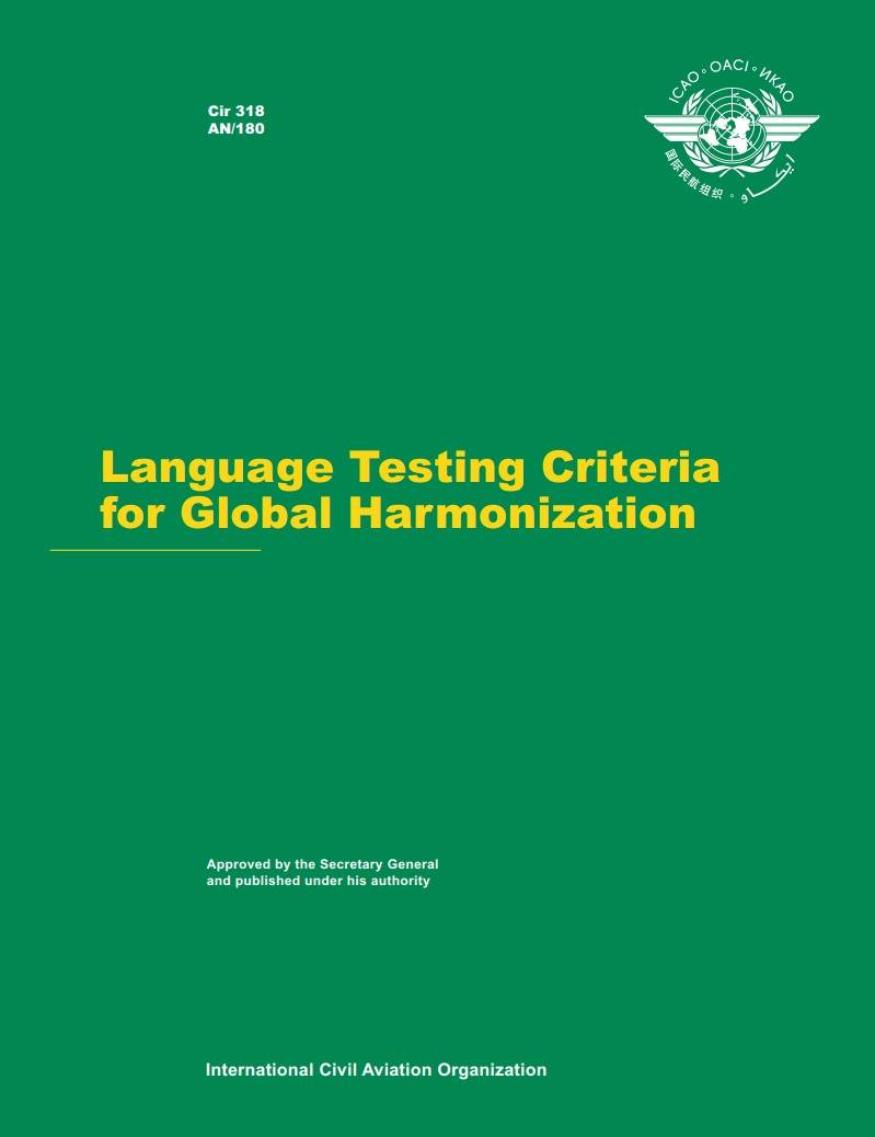 Cir 318  AN/180    Language Testing Criteria for Global Harmonization