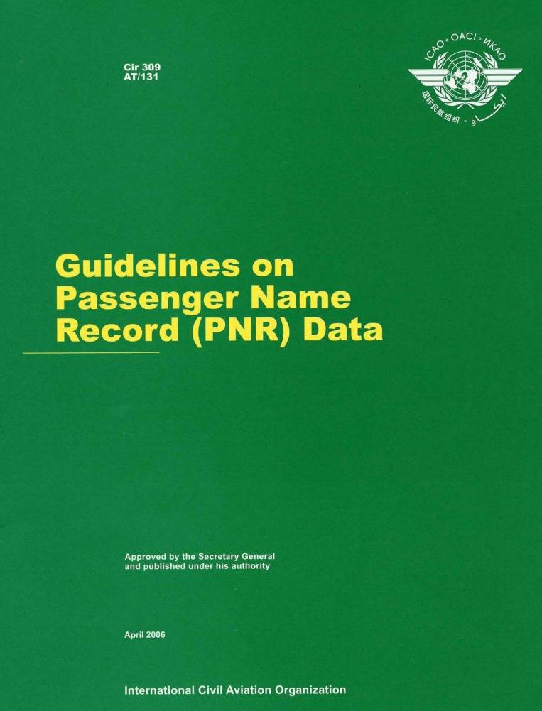 Cir 309 Guidelines on passenger name record /PNR/ data