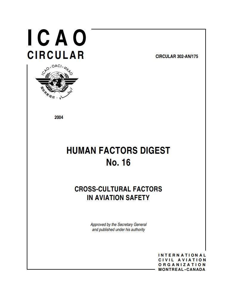 CIRCULAR 302-AN/175 2004 HUMAN FACTORS DIGEST No. 16