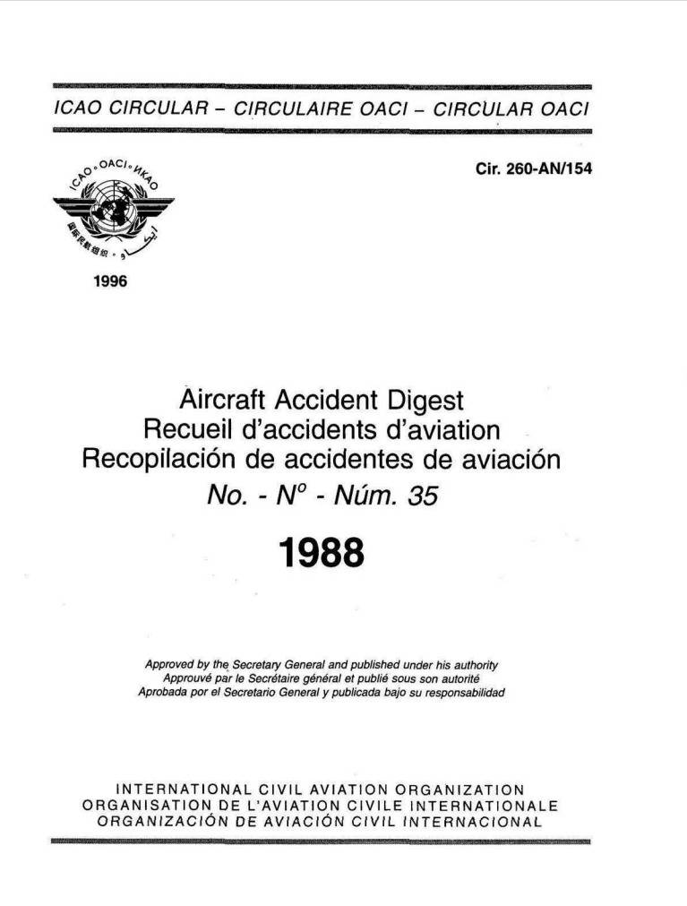 Cir 260 Aircraft Accident Diges 1988