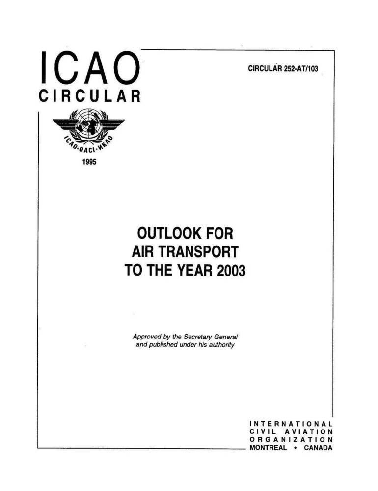 CIR 252 OUTLOOK FOR  AIR TRANSPORT  TO THE YEAR 2003