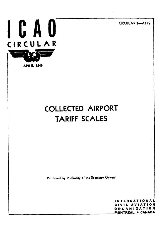 Cir 9 COLLECTED AIRPORT  TARIFF SCALES