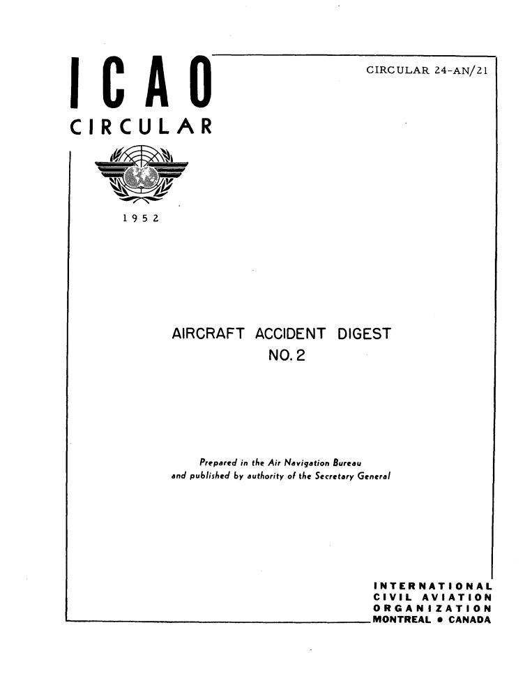 Cir 24 AIRCRAFT ACCIDENT DIGEST  NO. 2