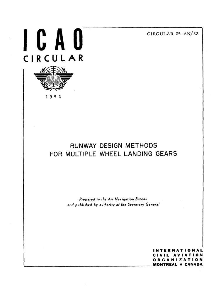 Cir 25 RUNWAY DESIGN METHODS  FOR MULTIPLE WHEEL LANDING GEARS