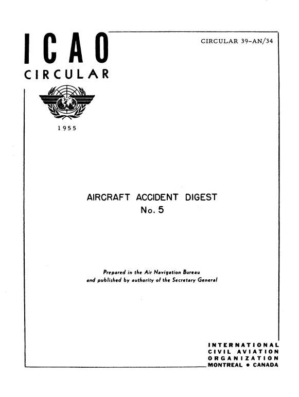 Cir 39 AIRCRAFT ACCIDENT DIGEST  No. 5