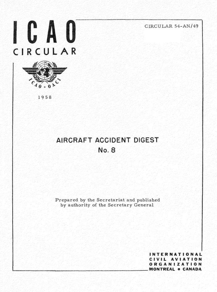 Cir 54 AIRCRAFT ACCIDENT DIGEST №8