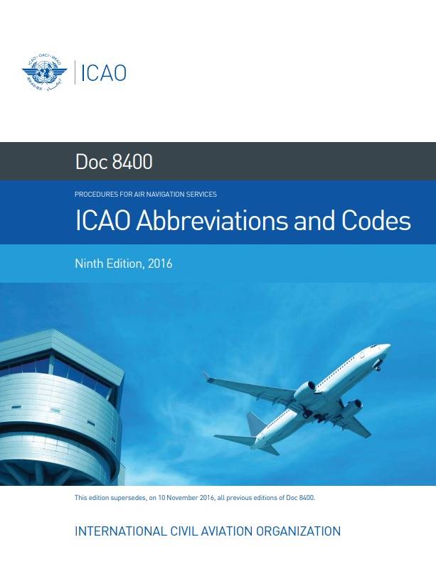 Doc 8400 ICAO Abbreviations and Codes