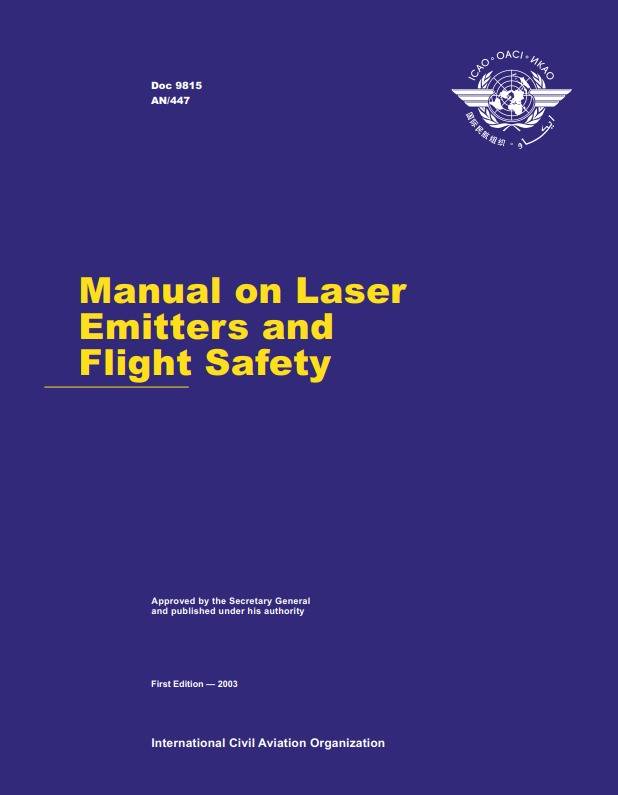 Doc 9815 Manual on Laser Emitters and Flight Safety