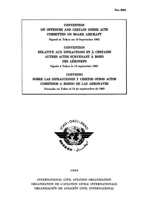 Doc 8364 Convention on offences and certain other acts committed on board aircraft