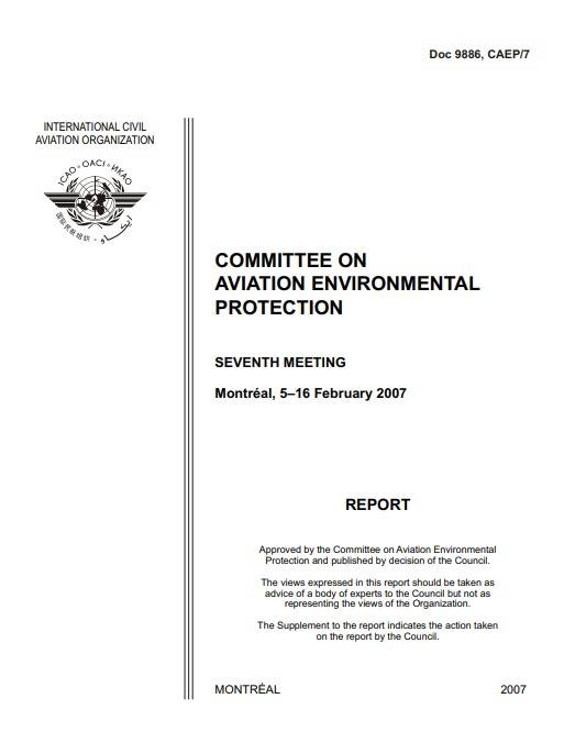 Doc 9886 COMMITTEE ON AVIATION ENVIRONMENTAL PROTECTION