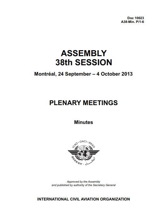 Doc 10023 ASSEMBLY 3 th SESSION /PLENARY MEETINGS/