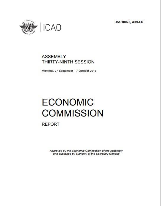 Doc 10078 ASSEMBLY THIRTY-NINTH SESSION /ECONOMIC COMMISSION/