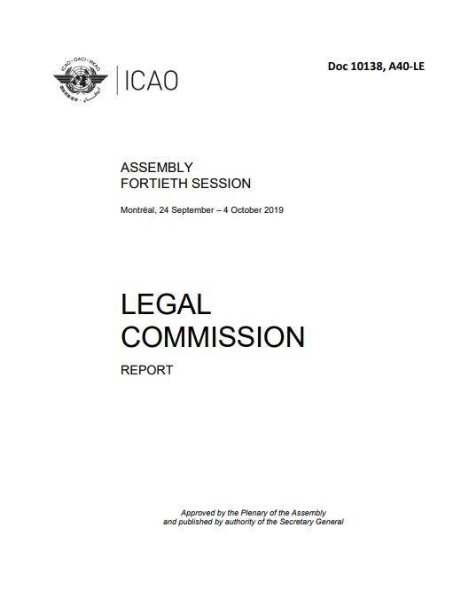 Doc 10138 ASSEMBLY FORTIETH SESSION /LEGAL COMMISSION/