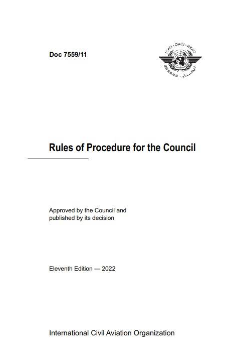 Doc 7559/11 Rules of Procedure for the Council